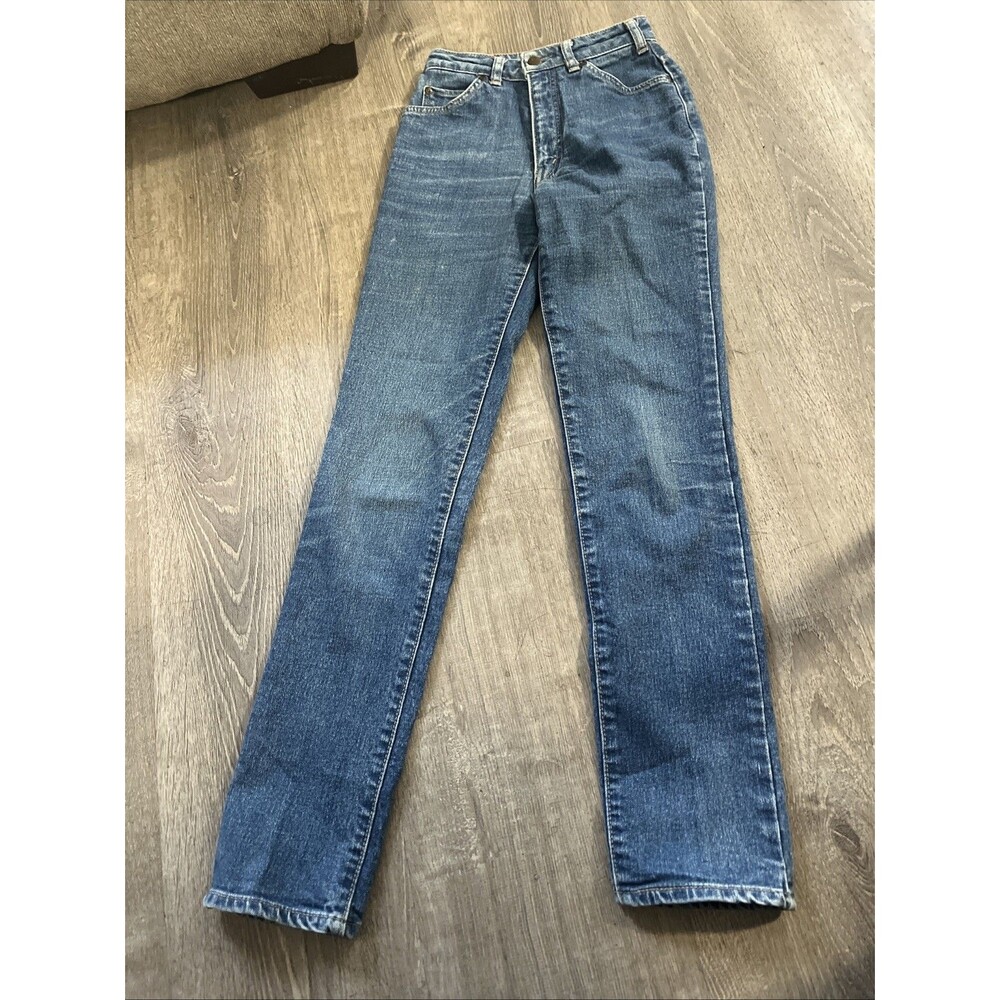 Vintage Big John Big Washing Jeans Womens 26 High Rise Tapered Japanese Denim